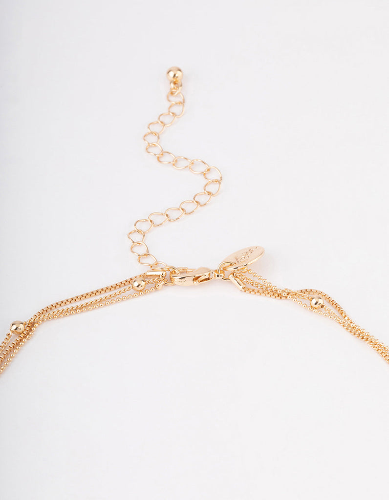 Gold Necklace Three Necklace Separator - Lovisa