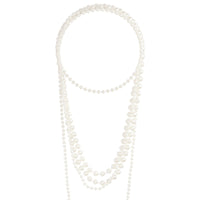 Long Trio Strand Pearl Necklace - link has visual effect only