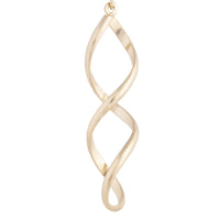 Gold Wave Drop Earrings - link has visual effect only