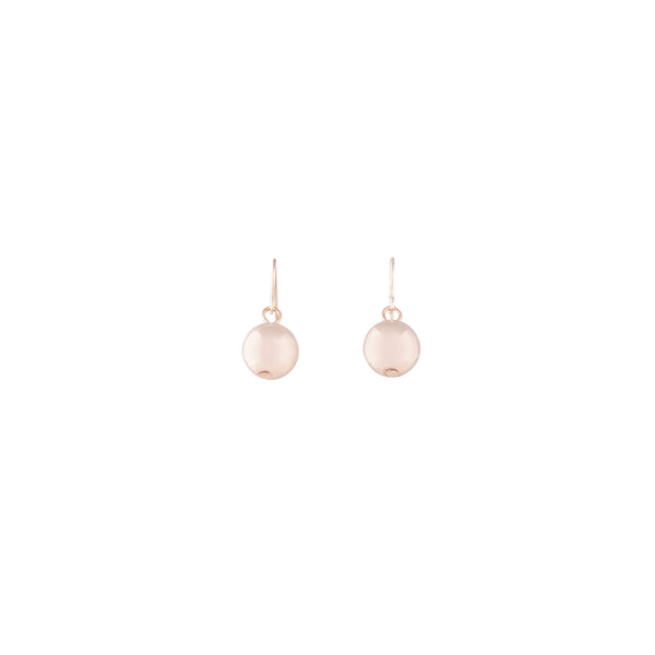 Rose Gold Mini Ball Drop Earrings