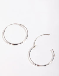 Sterling Silver 16mm Hoop Earrings - link has visual effect only