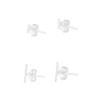 Sterling Silver Bar Stud Pack - link has visual effect only