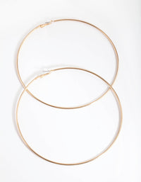 Gold Oversized Hoop Earrings - link has visual effect only