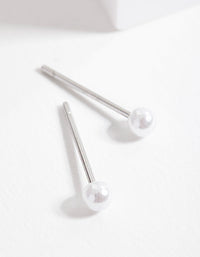 Faux Pearl Mini Stud Earrings - link has visual effect only