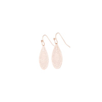 Rose Gold Filigree Lace Tear Drop Earrings - link has visual effect only