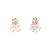 Rose Gold Filigree Sandwich Stud Earrings - link has visual effect only