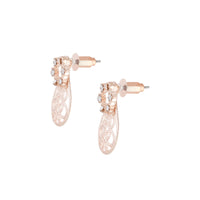 Rose Gold Filigree Sandwich Stud Earrings - link has visual effect only