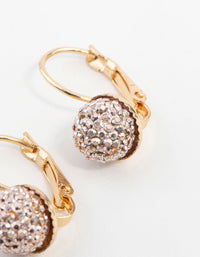 Gold Mini Sparkle Ball Drop Earrings - link has visual effect only