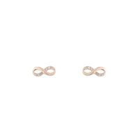 Rose Gold Infinity Diamante Stud Earrings - link has visual effect only