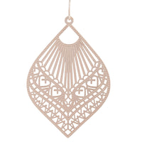 Rose Gold Heart Stamp Drop Earrings - link has visual effect only