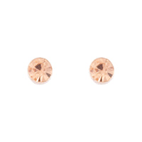 Rose Gold Silk Diamante Stud Earrings - link has visual effect only