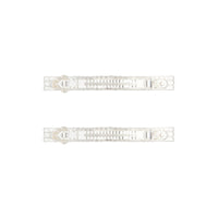 Silver Double Diamante Barrette - link has visual effect only