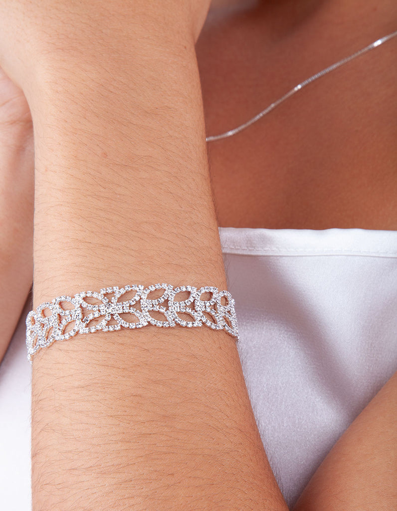 Diamante Petal Bracelet