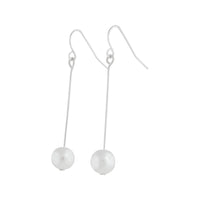 Fine Silver Pin & Pearl Drop Earrings - link has visual effect only