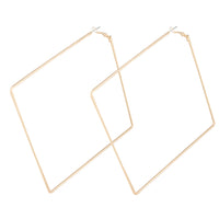 Oversized Gold Square Hoop Earrings - link has visual effect only