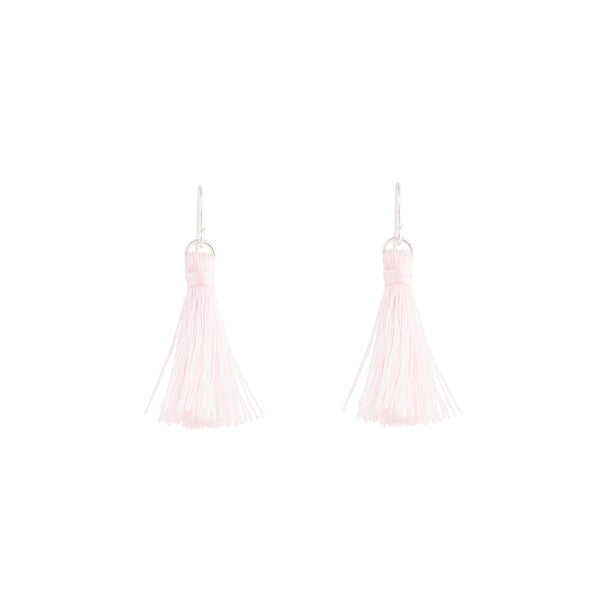 Silver Mini Pink Tassel