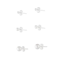 Sterling Silver Graduated Stud Pack - link has visual effect only