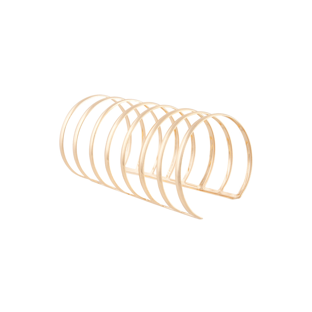 Gold Multi Band Cuff Bracelet