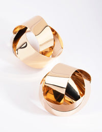 Gold Statement Knot Stud Earrings - link has visual effect only