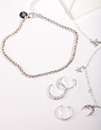 Silver Toe Ring & Anklet Set - link has visual effect only