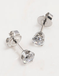 Surgical Steel Cubic Zirconia Piercing Stud 5mm - link has visual effect only