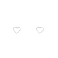 Kids Stud Rope Heart Earrings - link has visual effect only