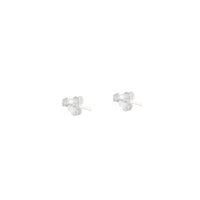 Sterling Silver Cubic Zirconia Micro Stud Earrings - link has visual effect only