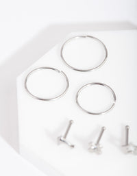 Surgical Steel Dolphin Motif Nose Piercing 6-Pack - link has visual effect only