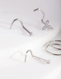 Nose Ring & Stud 6-Pack - link has visual effect only