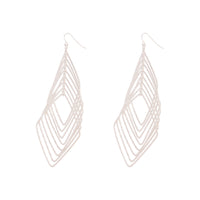 Silver Diamond Cut Drop Earrings - link has visual effect only