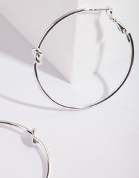 Silver Knot Hoop Earrings - link has visual effect only