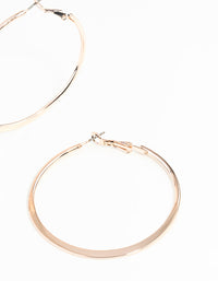 Flat Mixed Plating Hoop Earrings - link has visual effect only