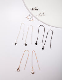 Rose Gold Mixed Earring 6-Pack - link has visual effect only