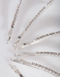 Crystal Silver Hair Pin 6-Pack - link has visual effect only