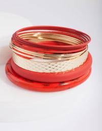 Red Gold Acrylic & Metal Bracelet 10-Pack - link has visual effect only