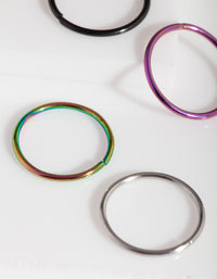 Mixed Metal Nose Ring 4-Pack - link has visual effect only