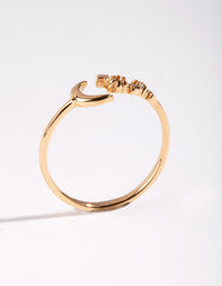 Gold Plated Sterling Silver Open Celestial Ring - link has visual effect only