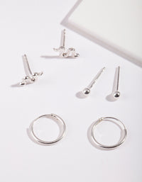 Sterling Silver Snake Earring Pack - link has visual effect only