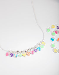 Kids Make Your Own Rainbow Necklace - link has visual effect only