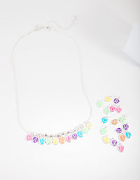 Kids Make Your Own Rainbow Necklace - link has visual effect only