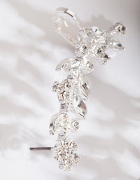 Silver Diamante Leaf Ear Cuff - link has visual effect only