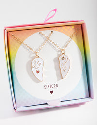 Kids Little & Big Sister Necklace Set - link has visual effect only