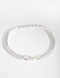 Cubic Zirconia Baguette Tennis Bracelet - link has visual effect only