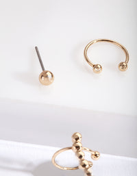 Gold Textured Ear Cuff Pack - link has visual effect only