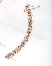 Gold Diamante Ear Cuff - link has visual effect only