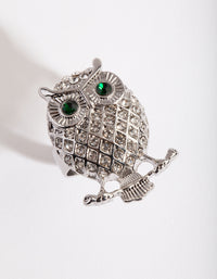 Silver Bling Owl Ring - link has visual effect only