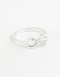 Silver Diamante Infinity Ring - link has visual effect only