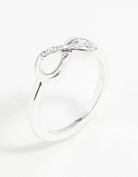 Silver Diamante Infinity Ring - link has visual effect only