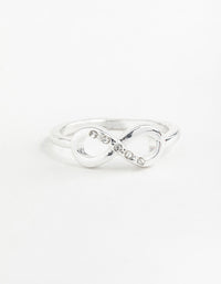 Silver Diamante Infinity Ring - link has visual effect only