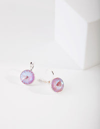 Pink Diamond Simulant Drop Earrings - link has visual effect only